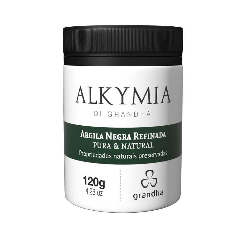 ALKYMIA DI GRANDHA ARGILA NEGRA REFINADA PURA E NATURAL 120G 